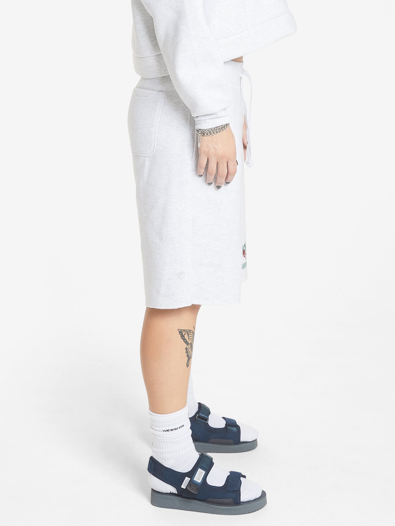 Burn It All Fleece Short - Snow Marle