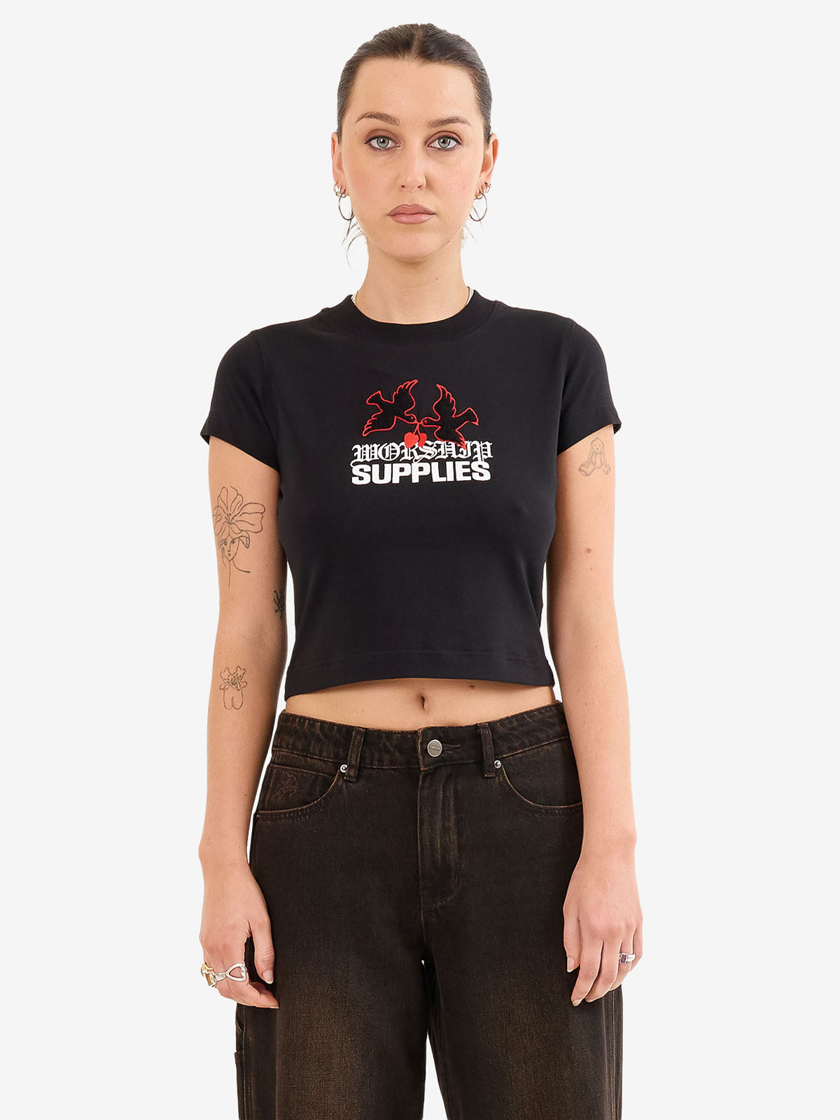Love Birds Teeny Tee - Black