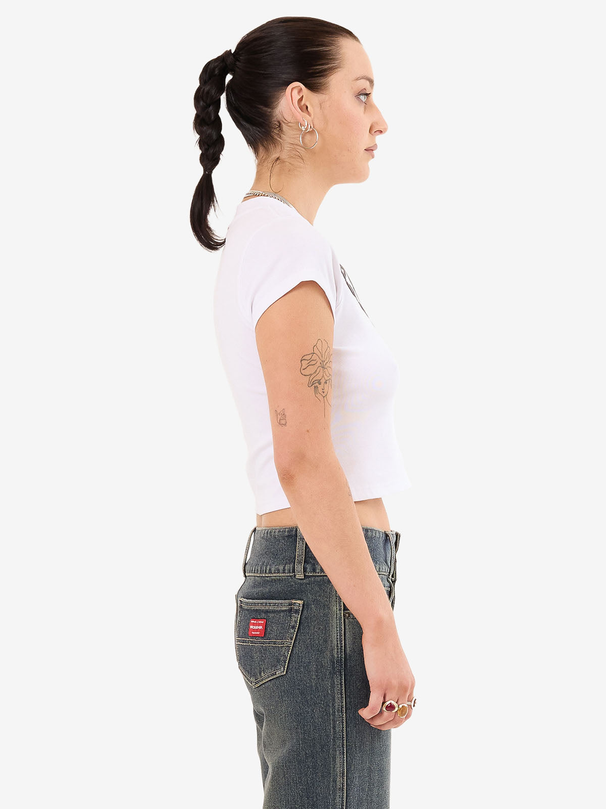 Heavy Heart Teeny Tee - White