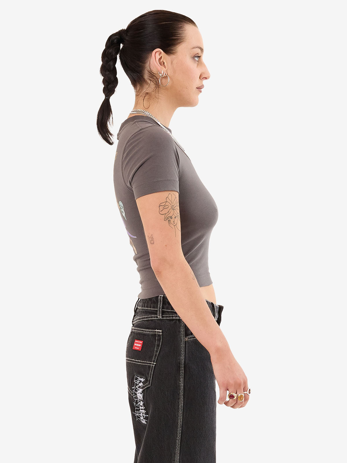 Echo Slim Fit Tee - Worn Black
