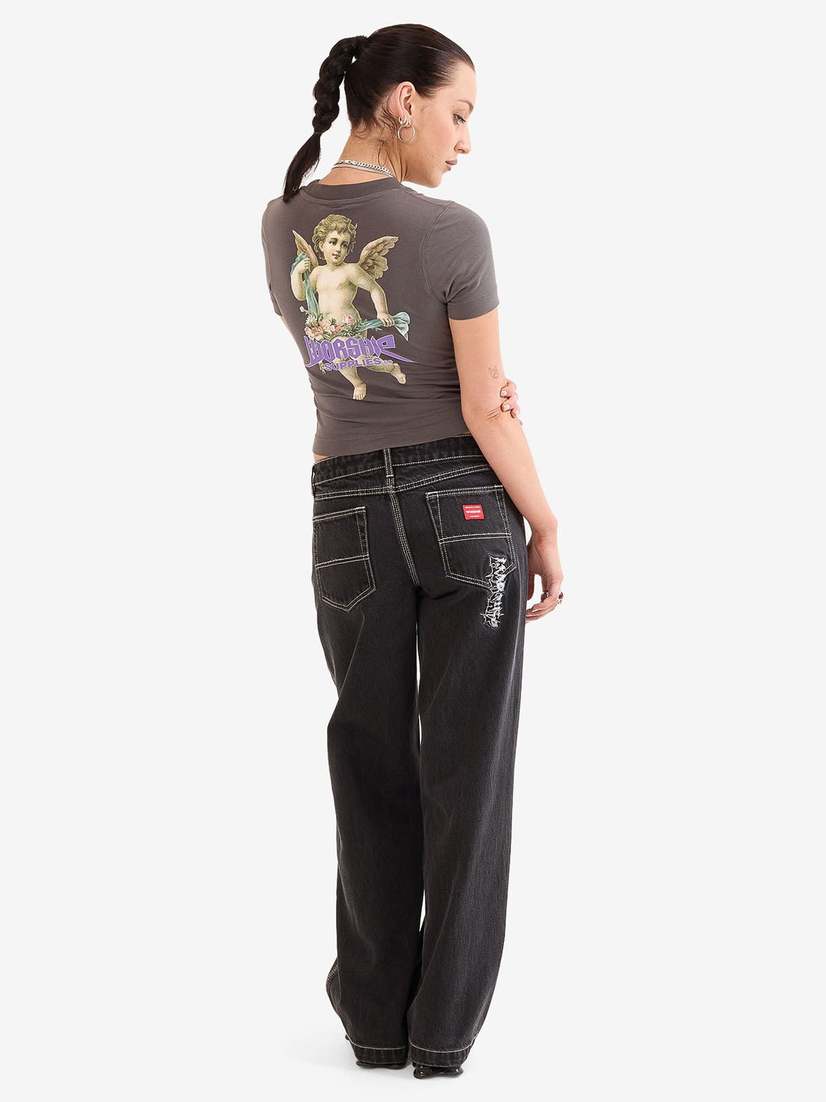 Echo Slim Fit Tee - Worn Black