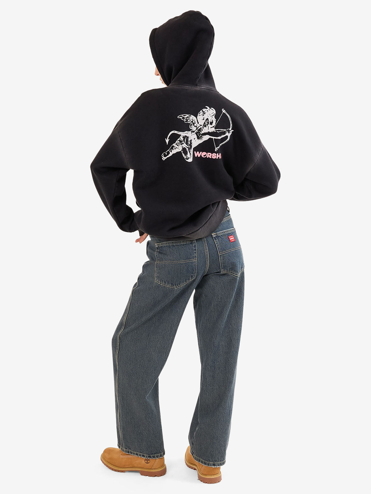 Cherub Box Fit Hood - Black Vintage Fade