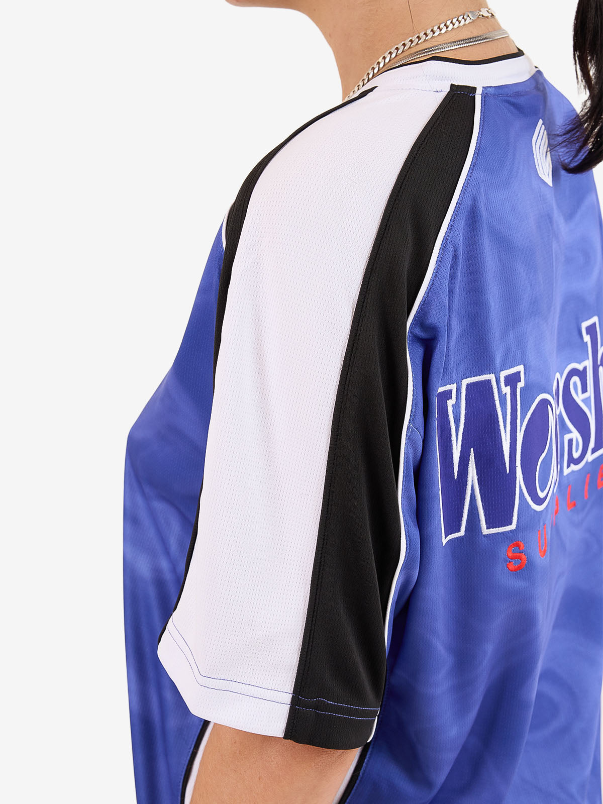 Smoko V Neck Football Jersey - Cobalt