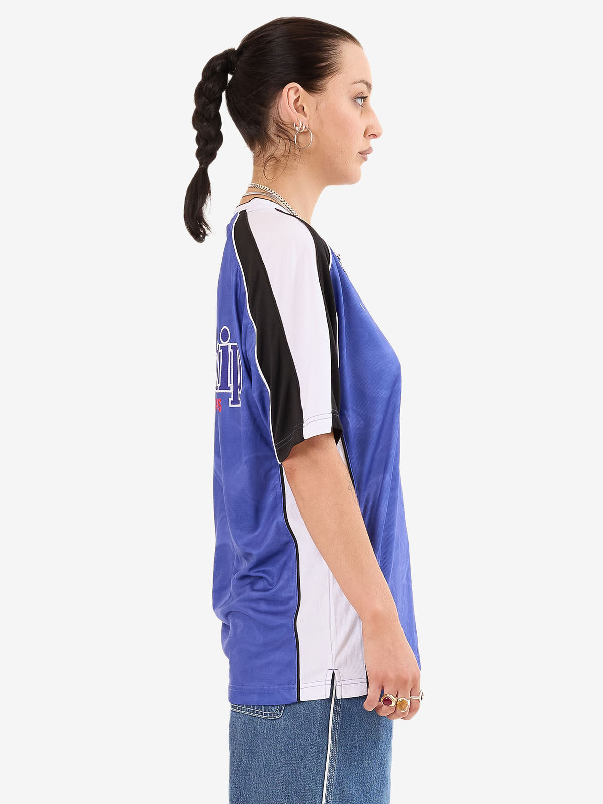 Smoko V Neck Football Jersey - Cobalt