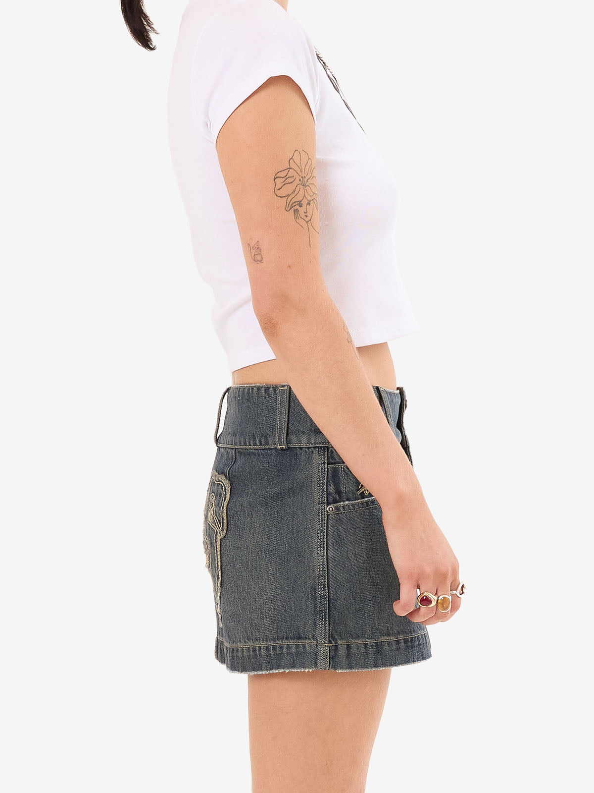 Crux 00's Micro Skirt - Blasted Blue
