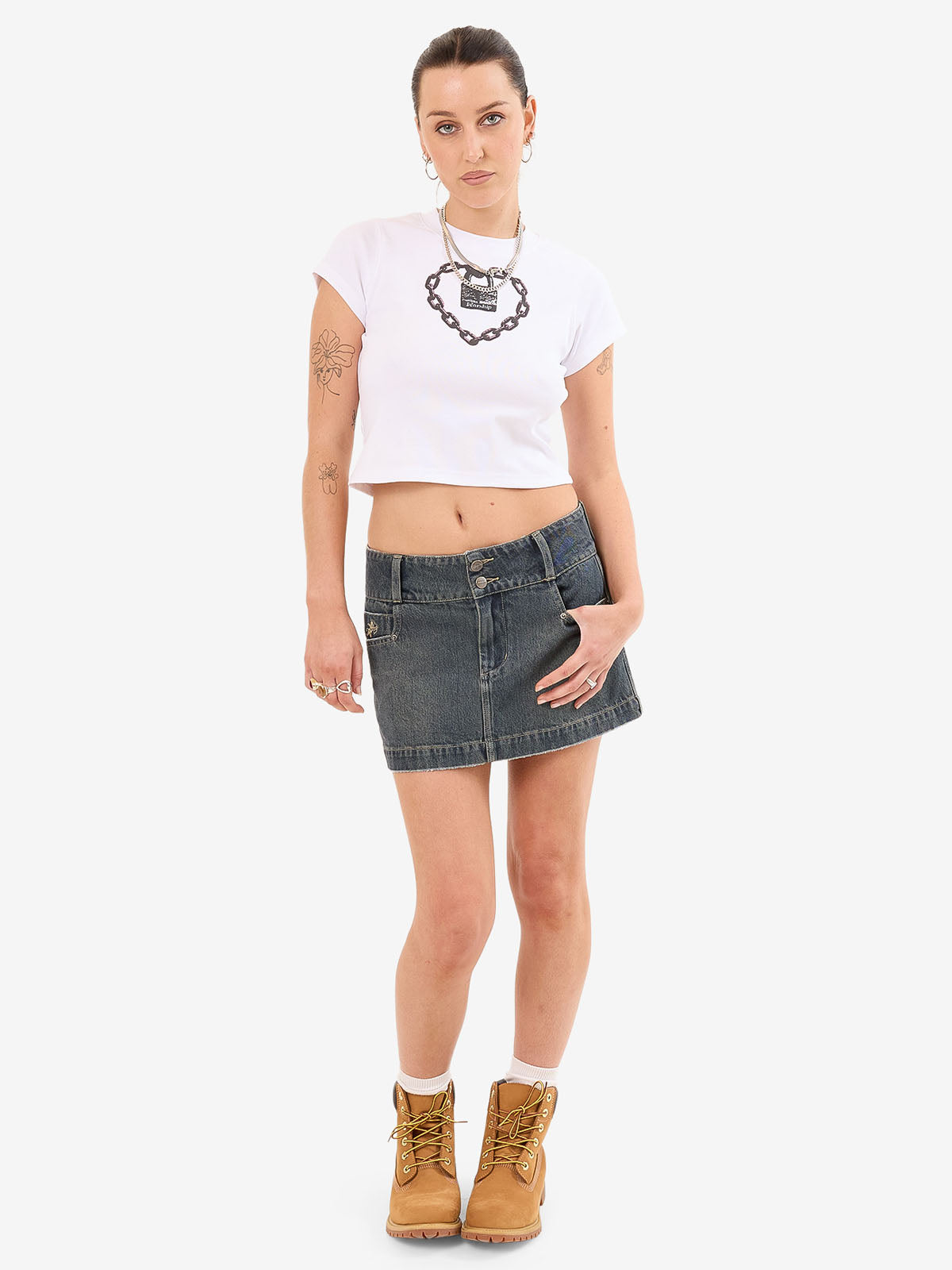 Crux 00's Micro Skirt - Blasted Blue