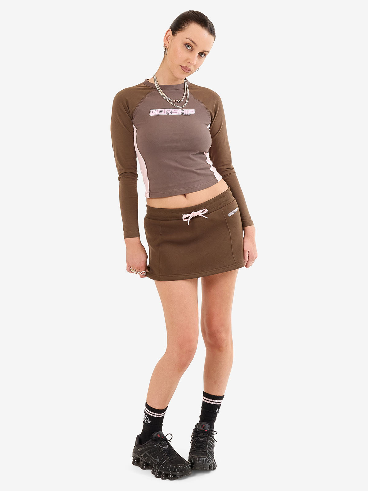 Punter Micro Skirt - Chocolate
