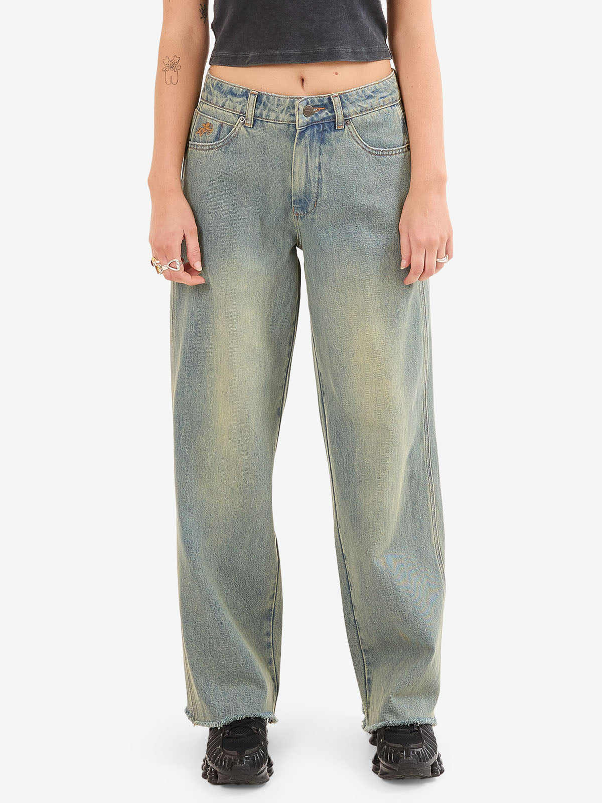 Worship Sloucher Jean - Hazard Blue