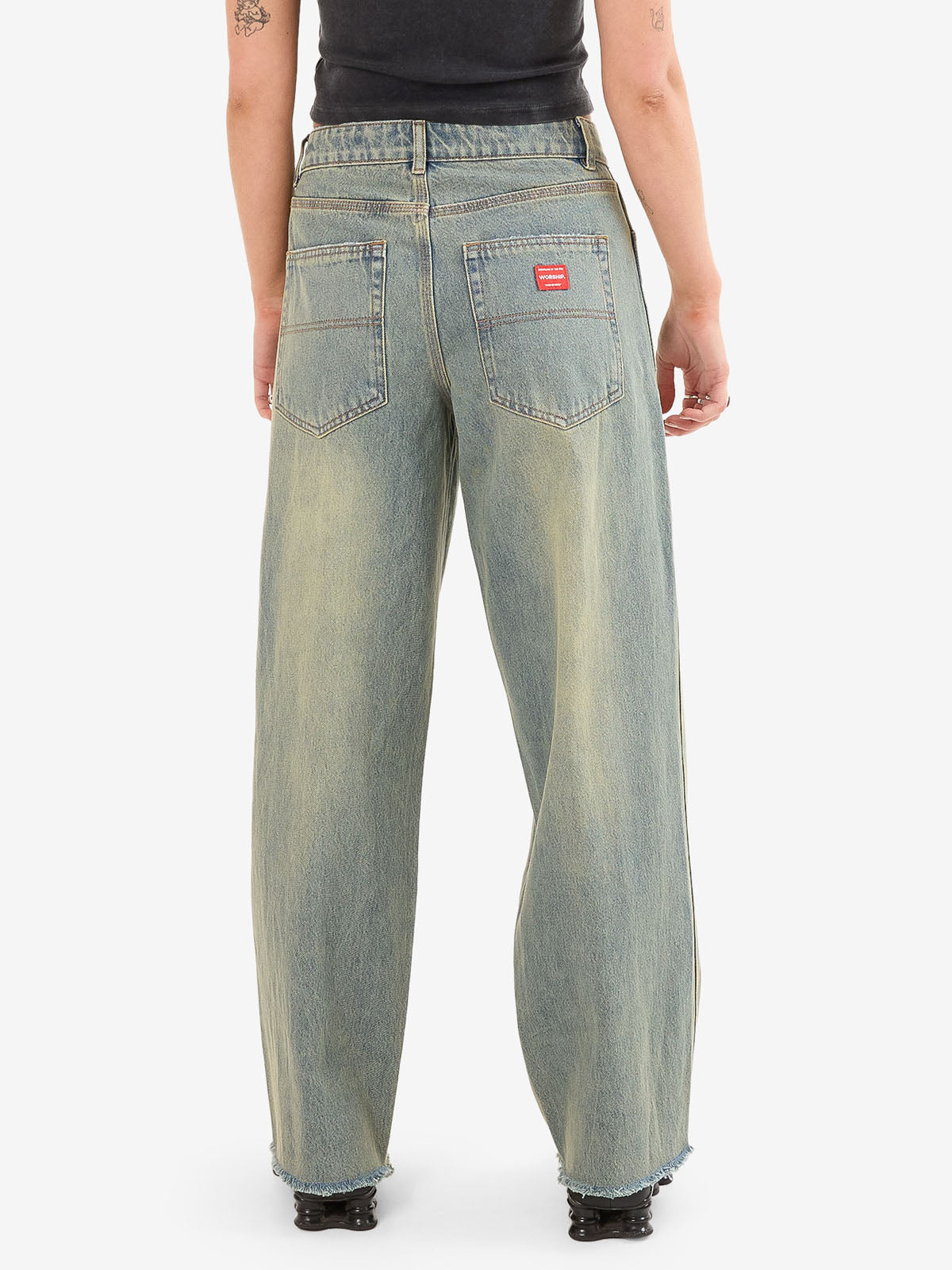Worship Sloucher Jean - Hazard Blue
