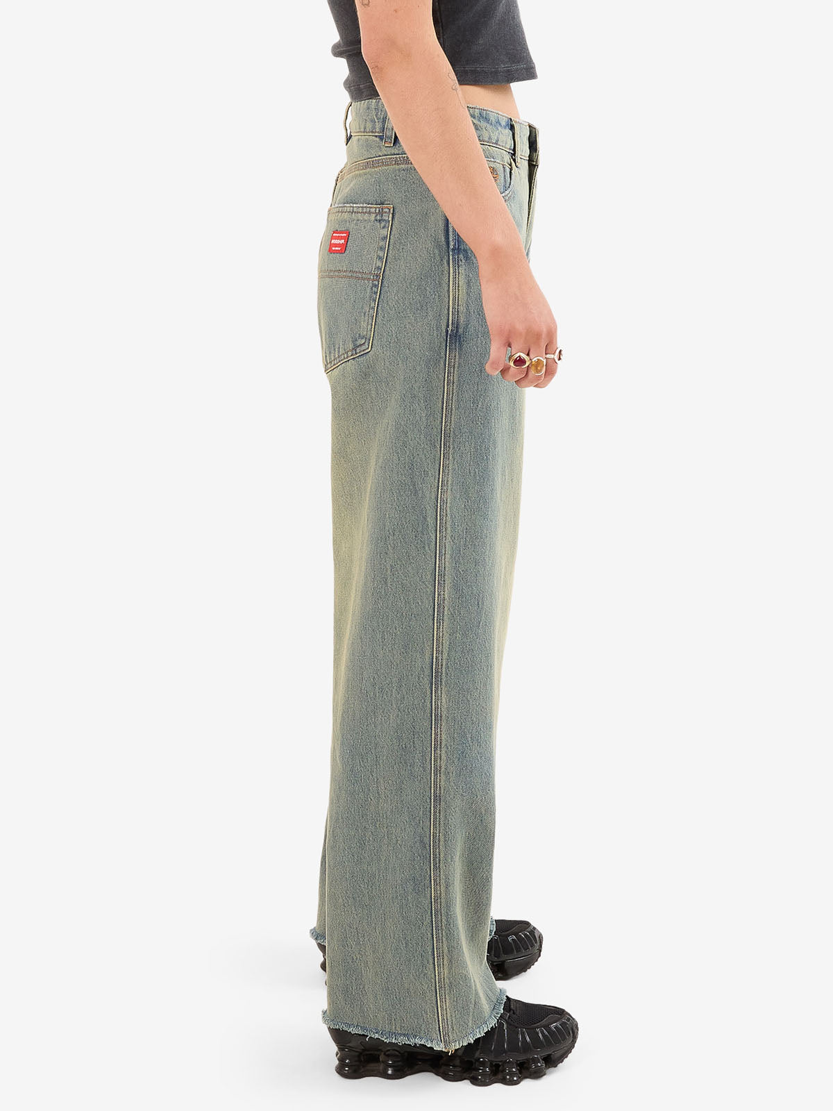 Worship Sloucher Jean - Hazard Blue