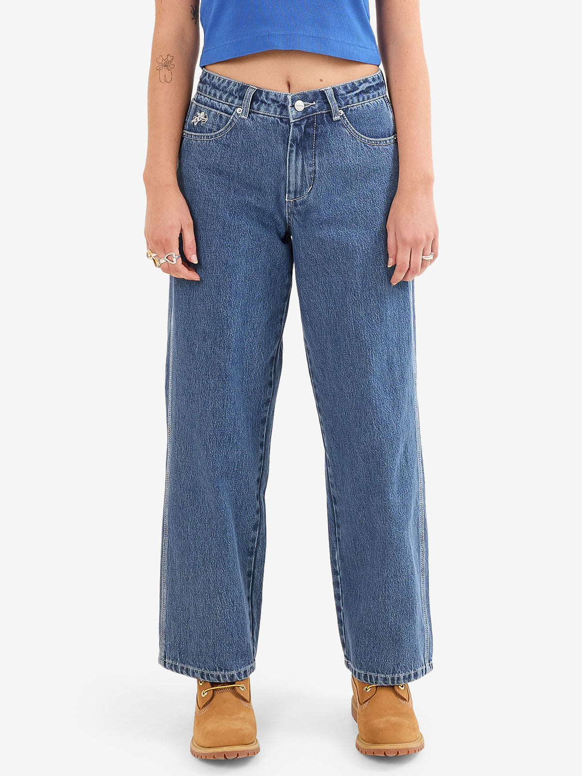 Worship Sloucher Jean - Steady Mid Blue