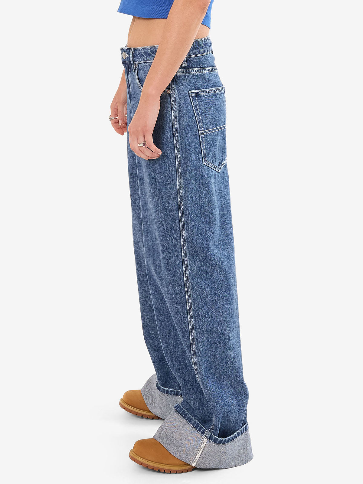 Mammoth Turn Up Jean - Steady Mid Blue
