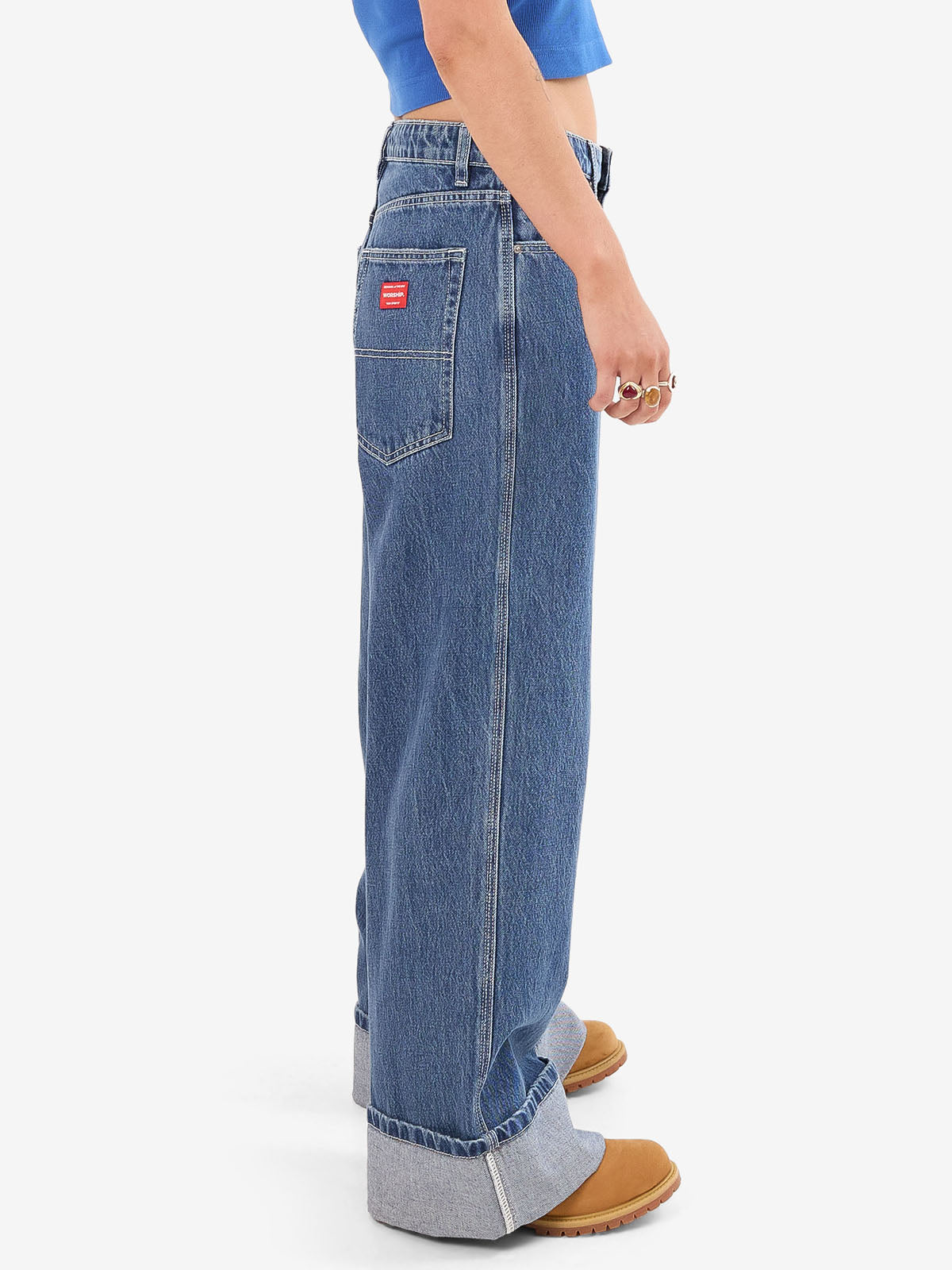 Mammoth Turn Up Jean - Steady Mid Blue
