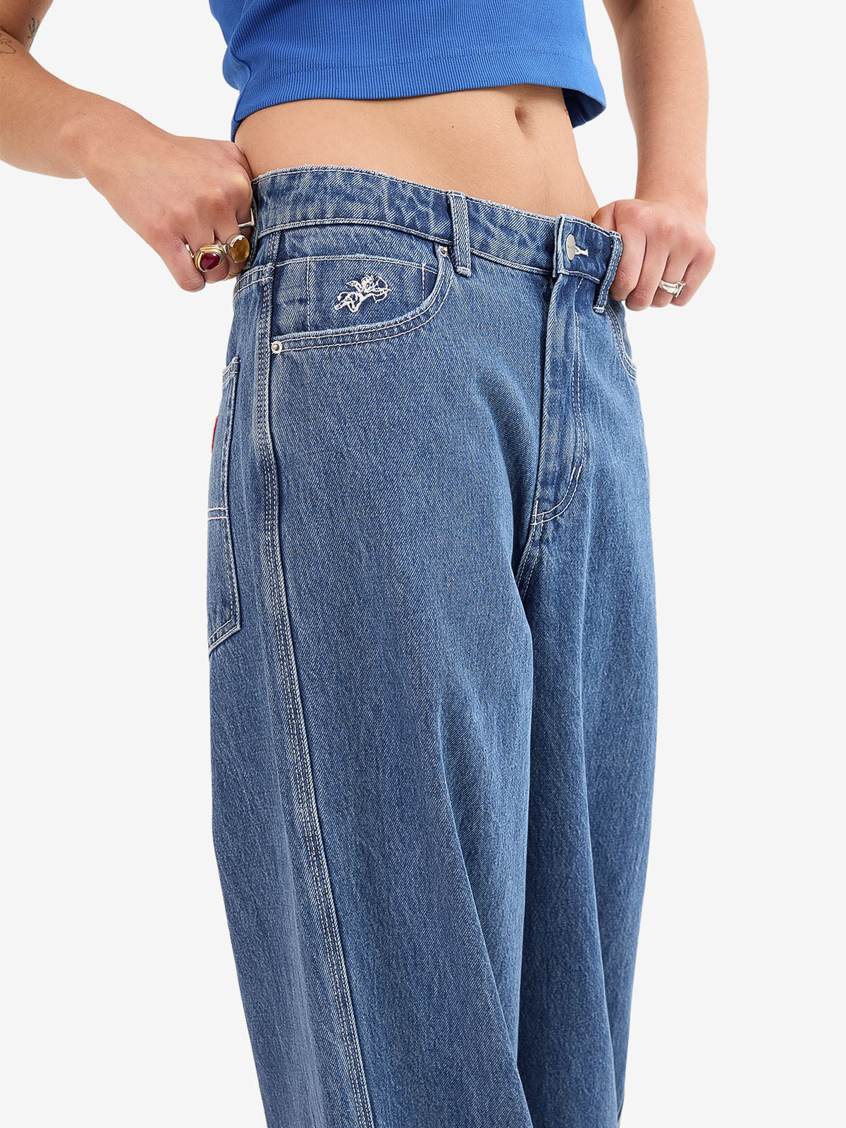 Mammoth Turn Up Jean - Steady Mid Blue