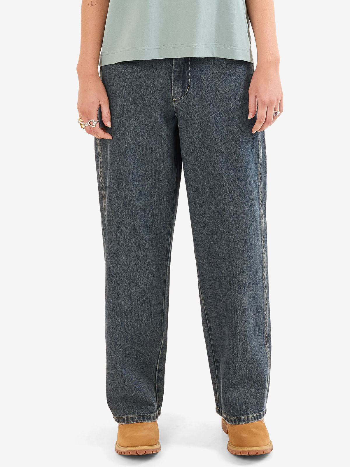 Worship Sloucher Jean - Blasted Blue