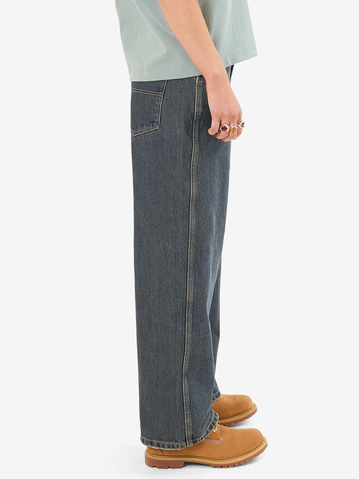Worship Sloucher Jean - Blasted Blue