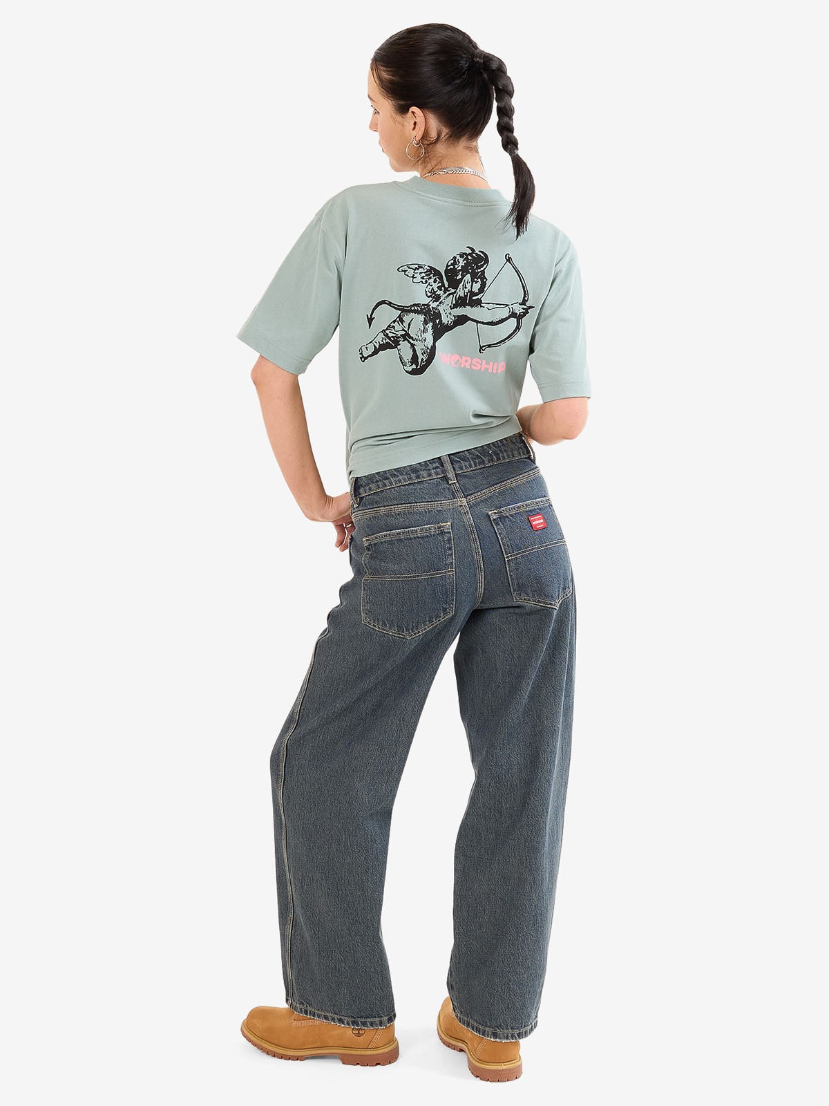 Worship Sloucher Jean - Blasted Blue
