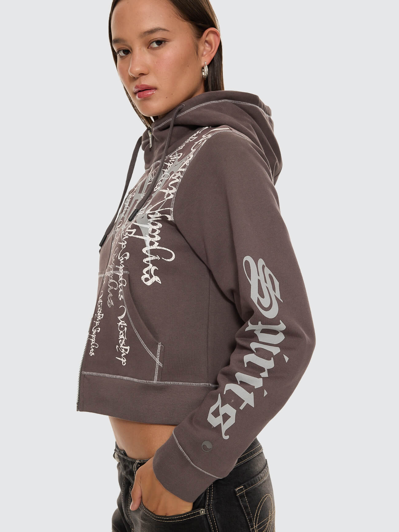 Manic Zip Fleece Jacket - Ember Black 4