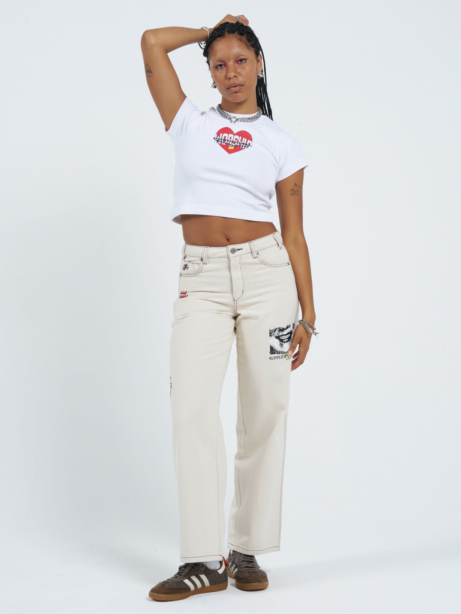 Core Strength Teeny Tee - White