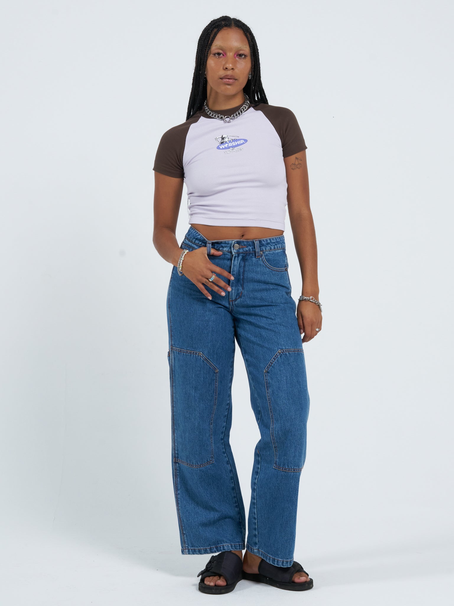 Offerings Slim Raglan Tee - Orchid Hush