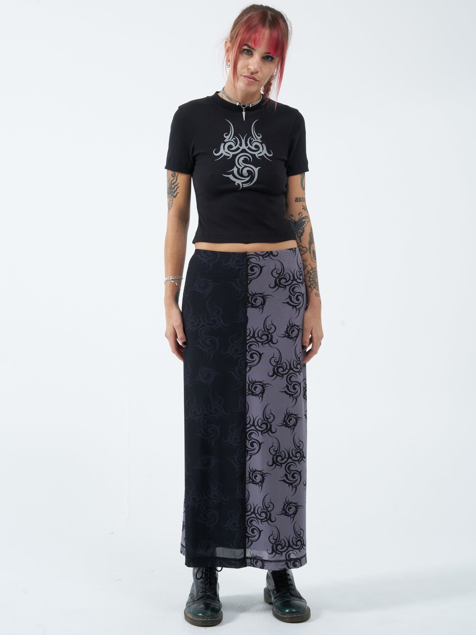 Hell Hole Maxi Skirt - Black