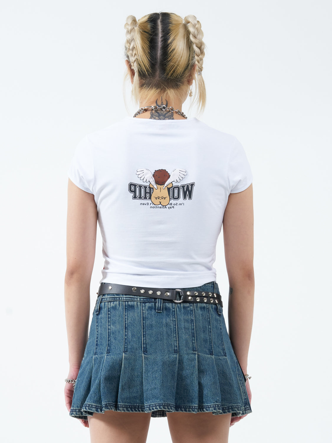 Pay Up Teeny Tee - White