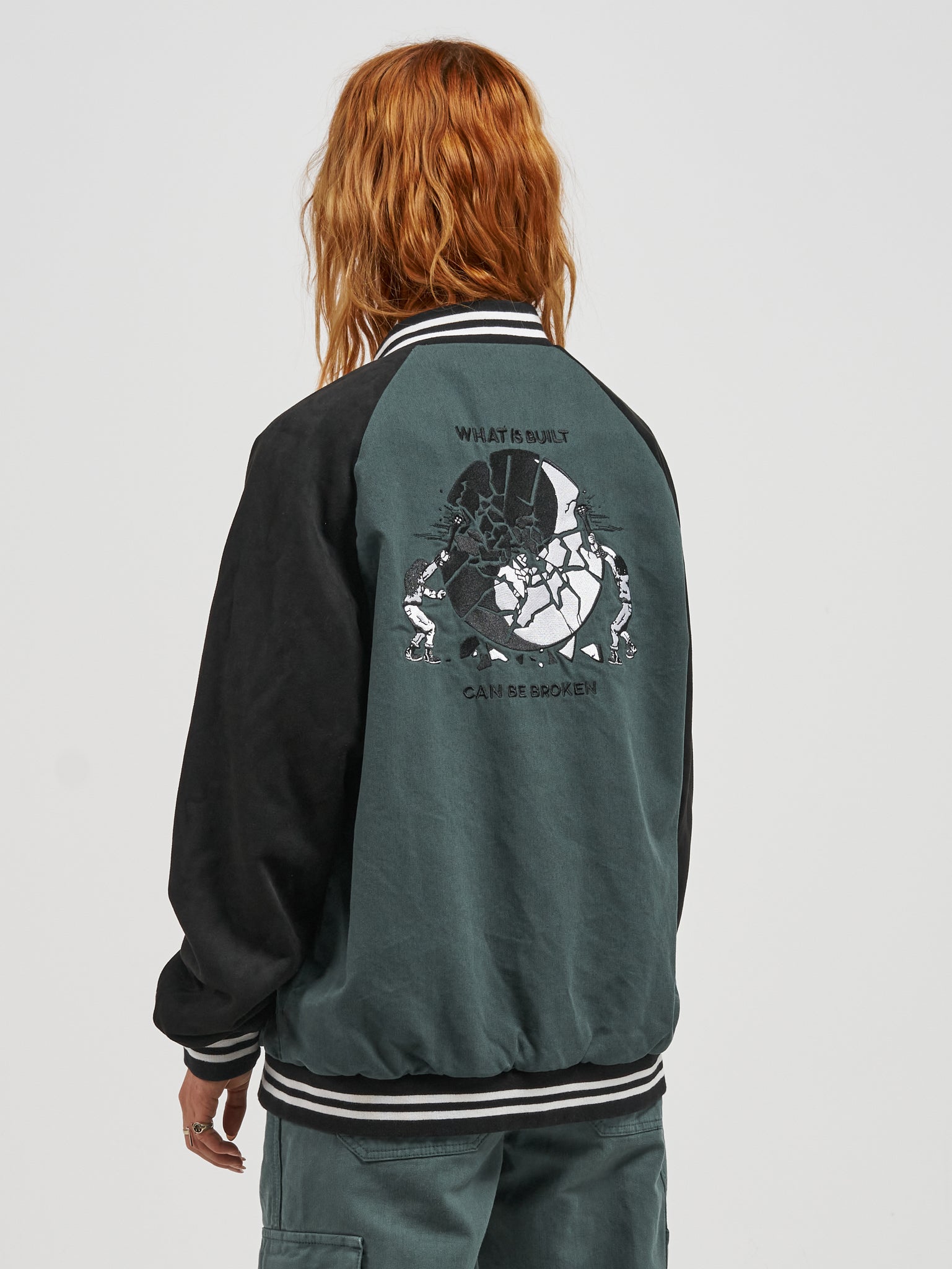 Breakdown Varsity Jacket - Dark Teal