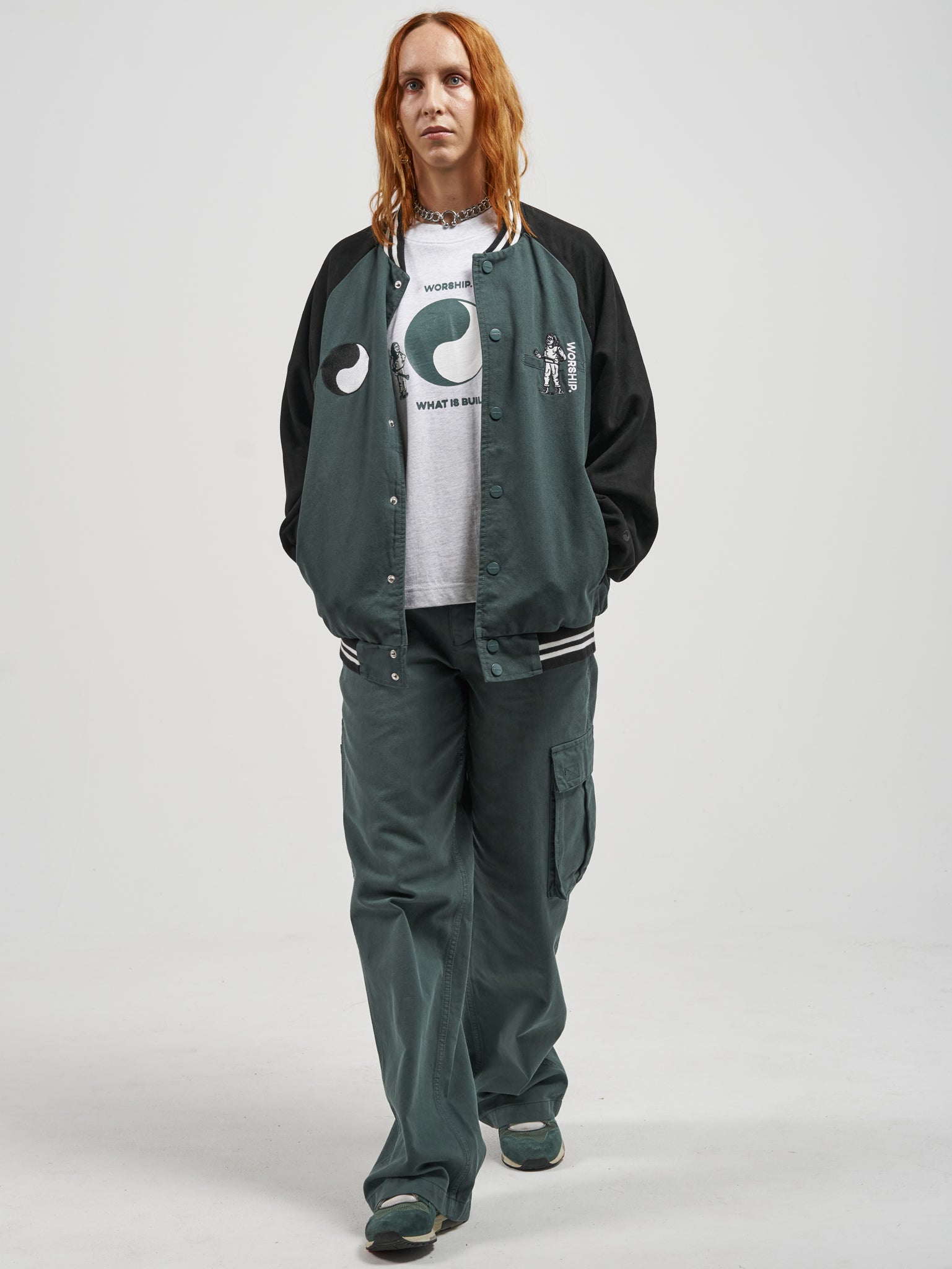 Breakdown Varsity Jacket - Dark Teal