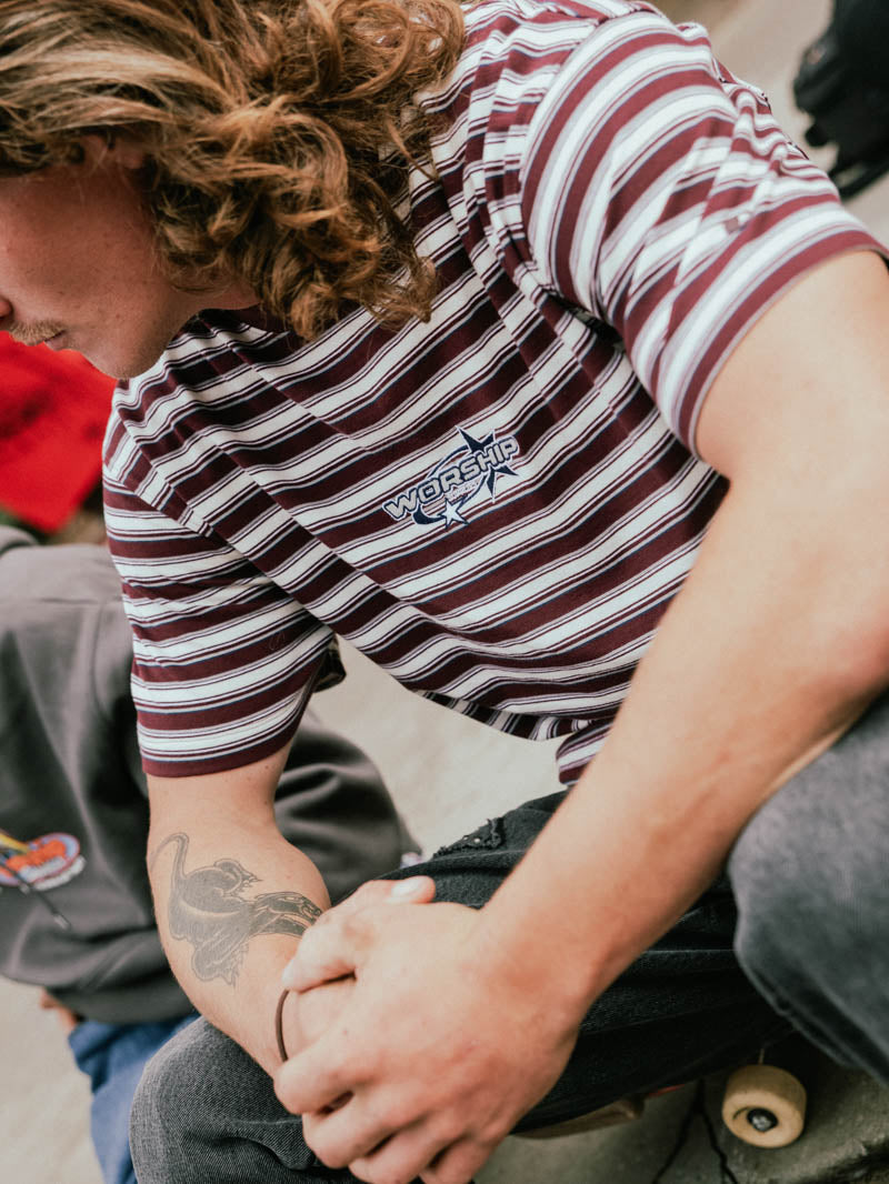 Space Race Stripe Tee - Puddle