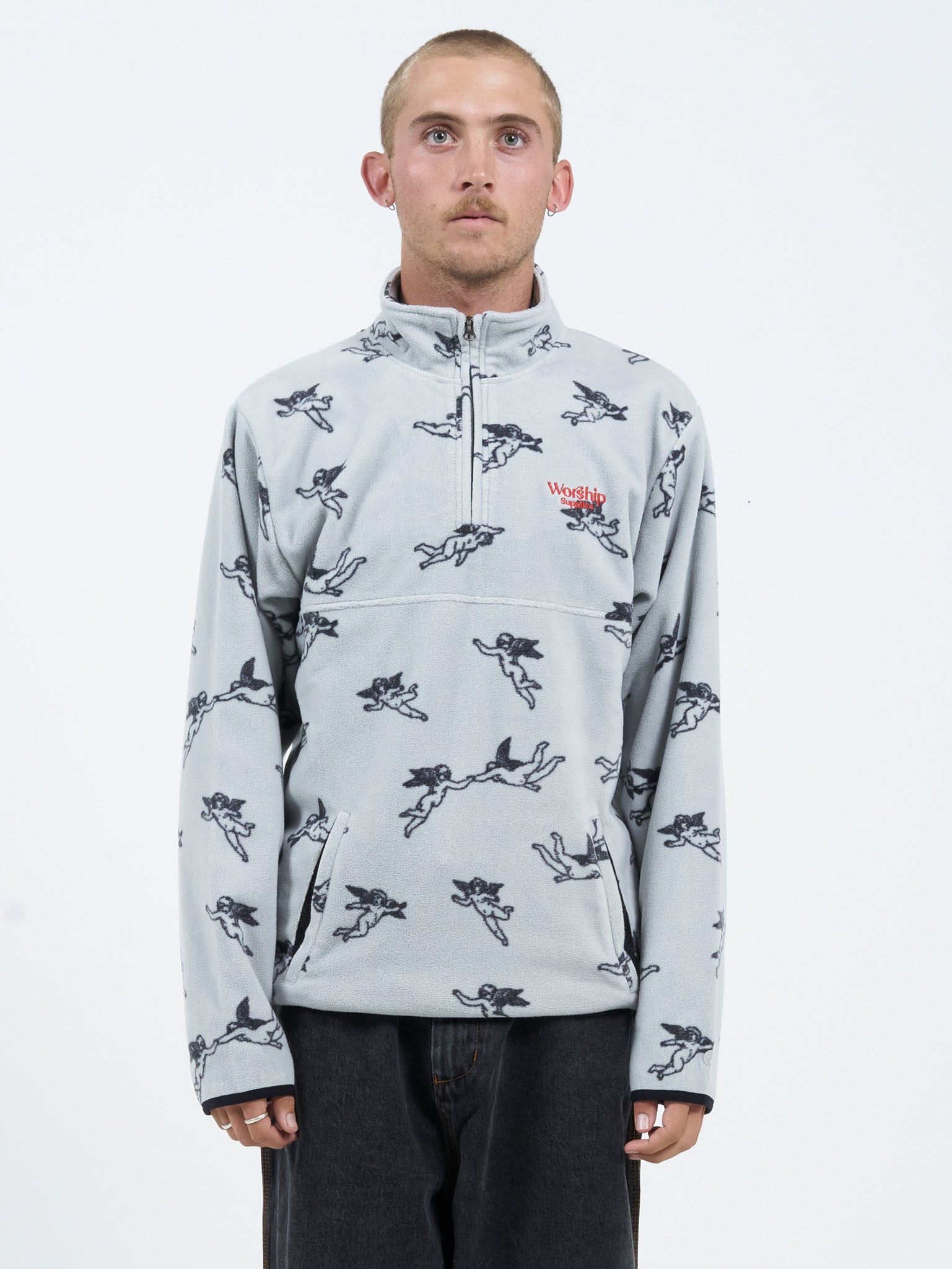 Revolution Quarter Zip Polar Fleece - Glacier Gray