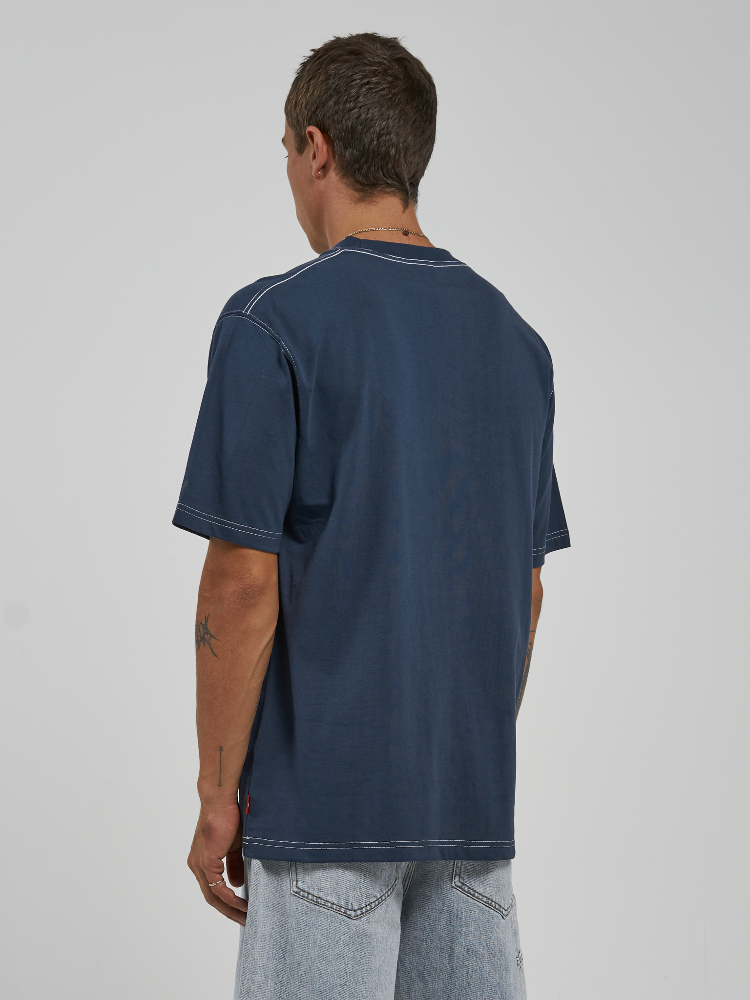 Service Tee - Petrol Blue