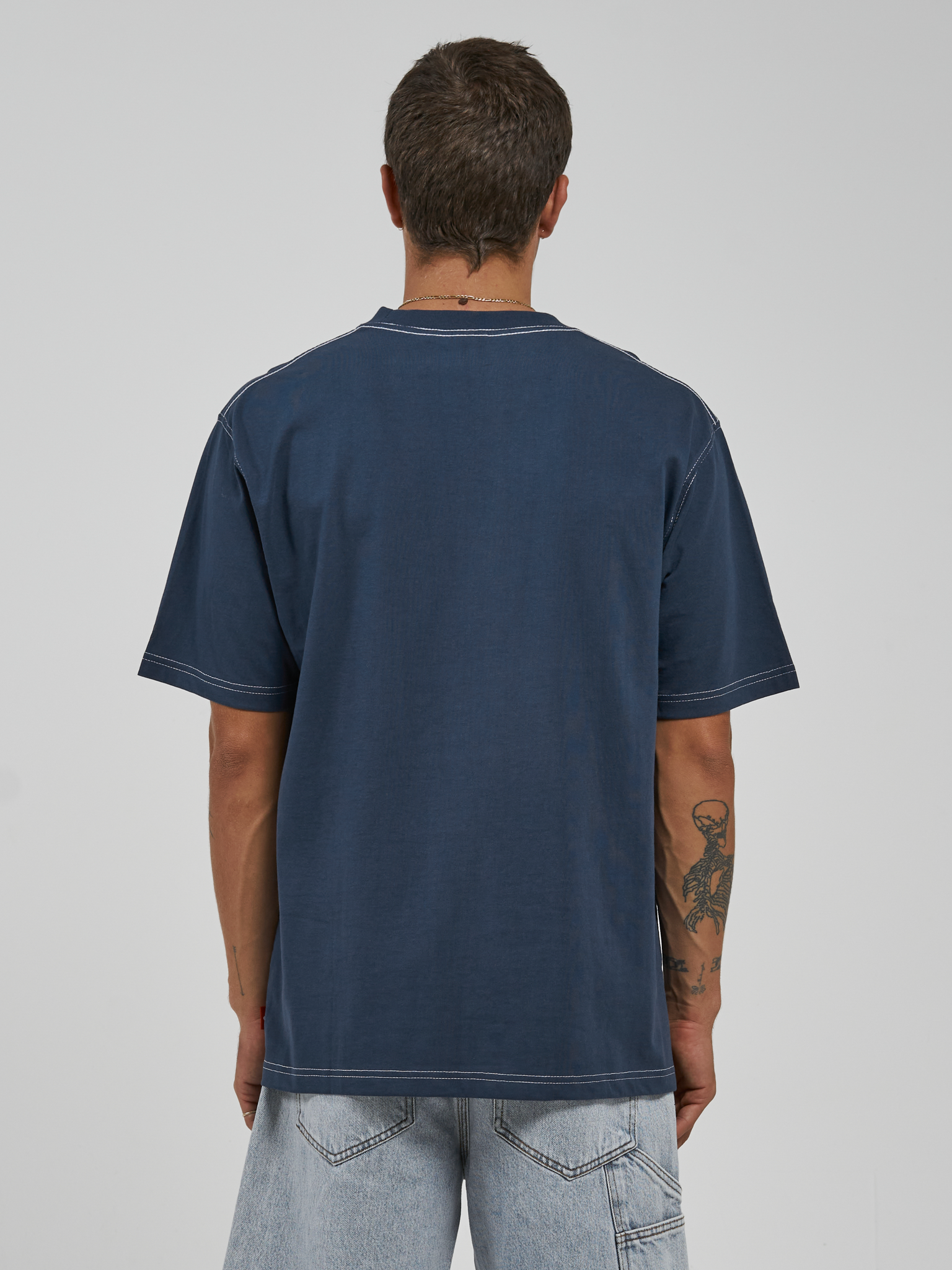 Service Tee - Petrol Blue