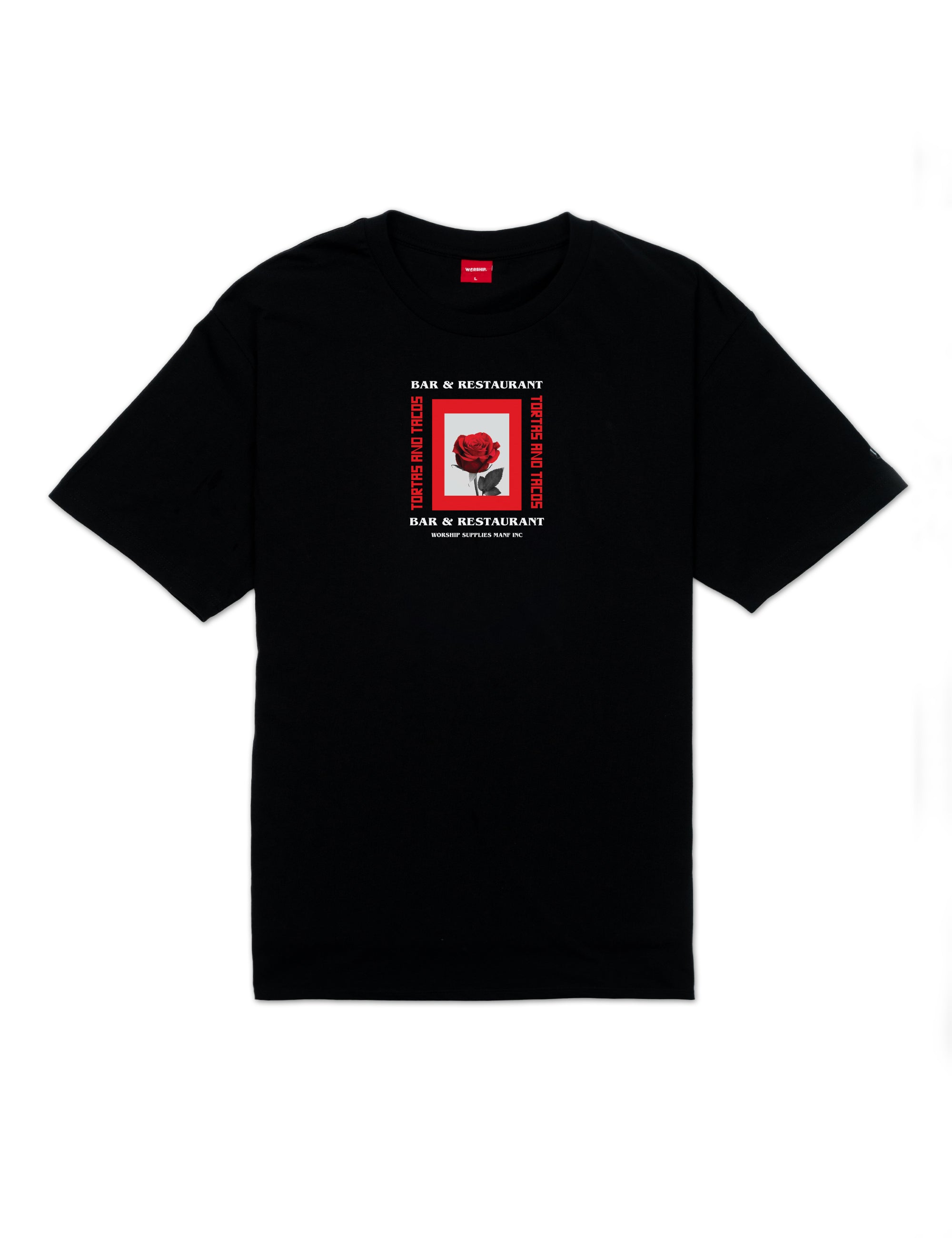 Worship Frankies Tortas And Tacos Tee – Black