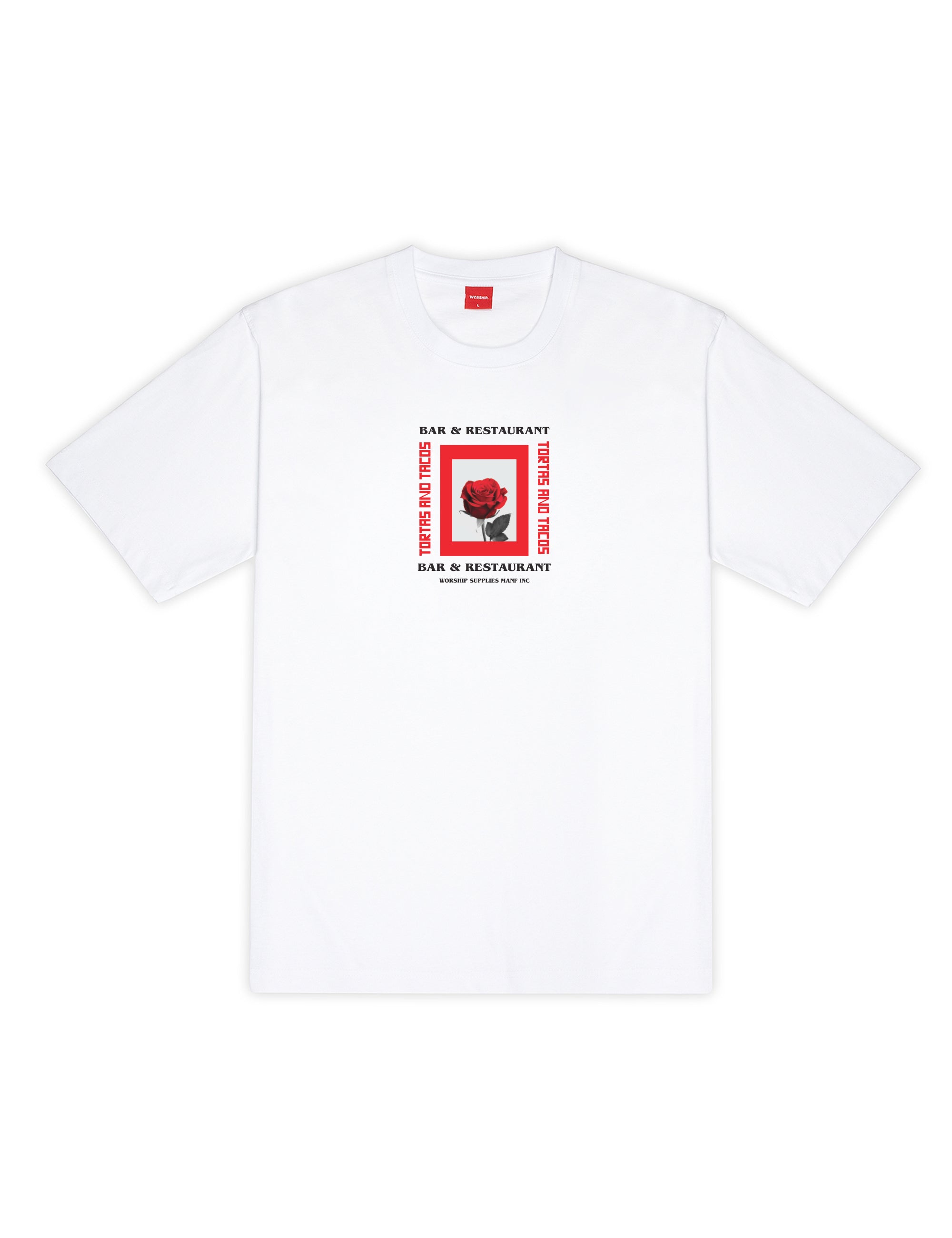 Worship Frankies Tortas And Tacos Tee – White