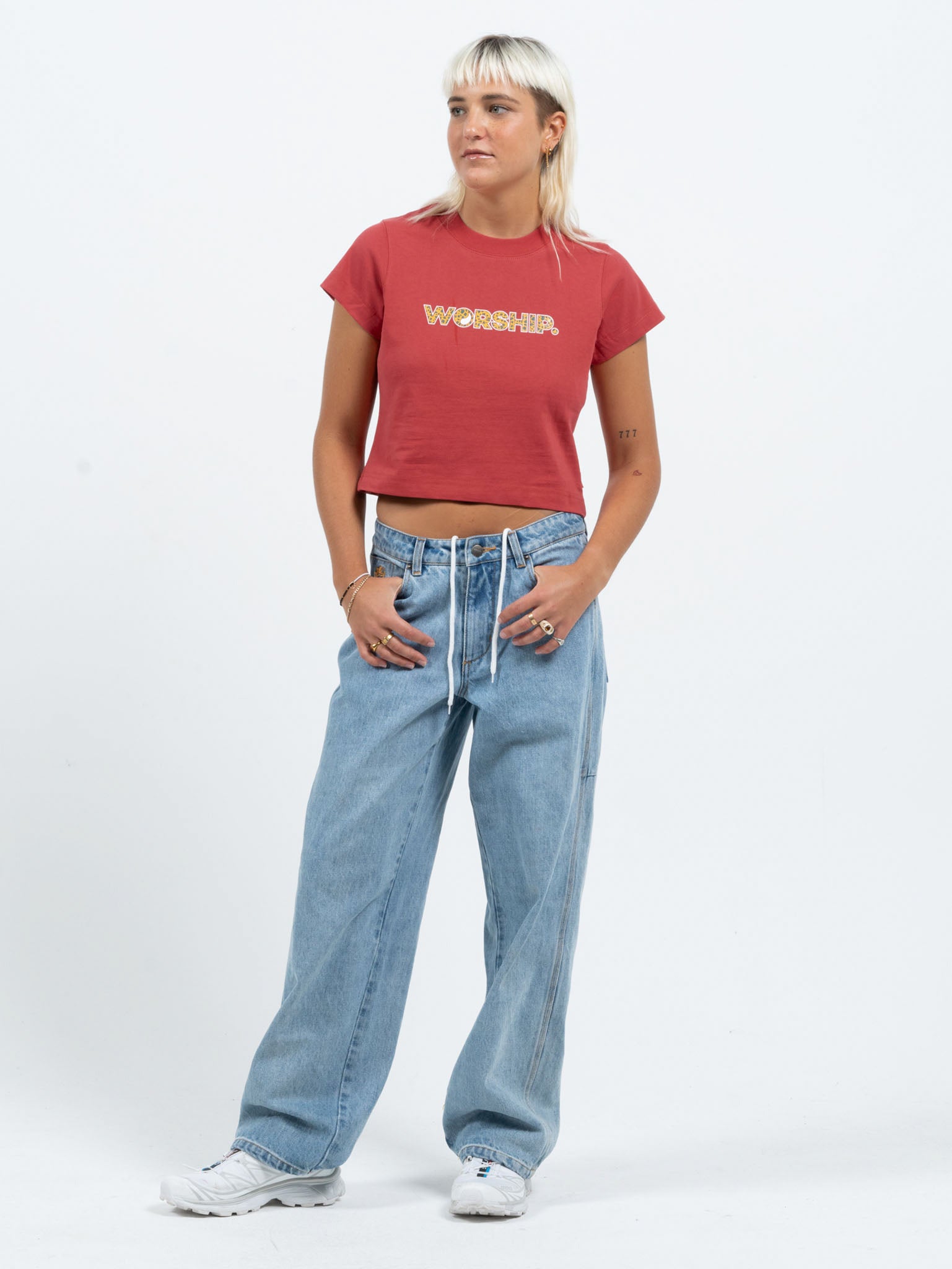 Core Teeny Tee - Washed Red