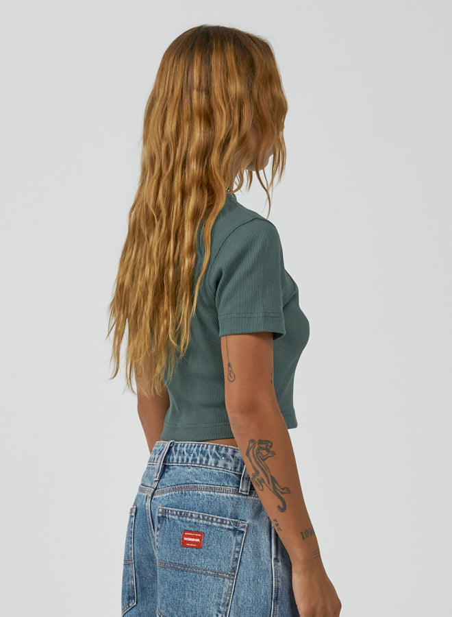 Choices Micro Tee - Hunter Green