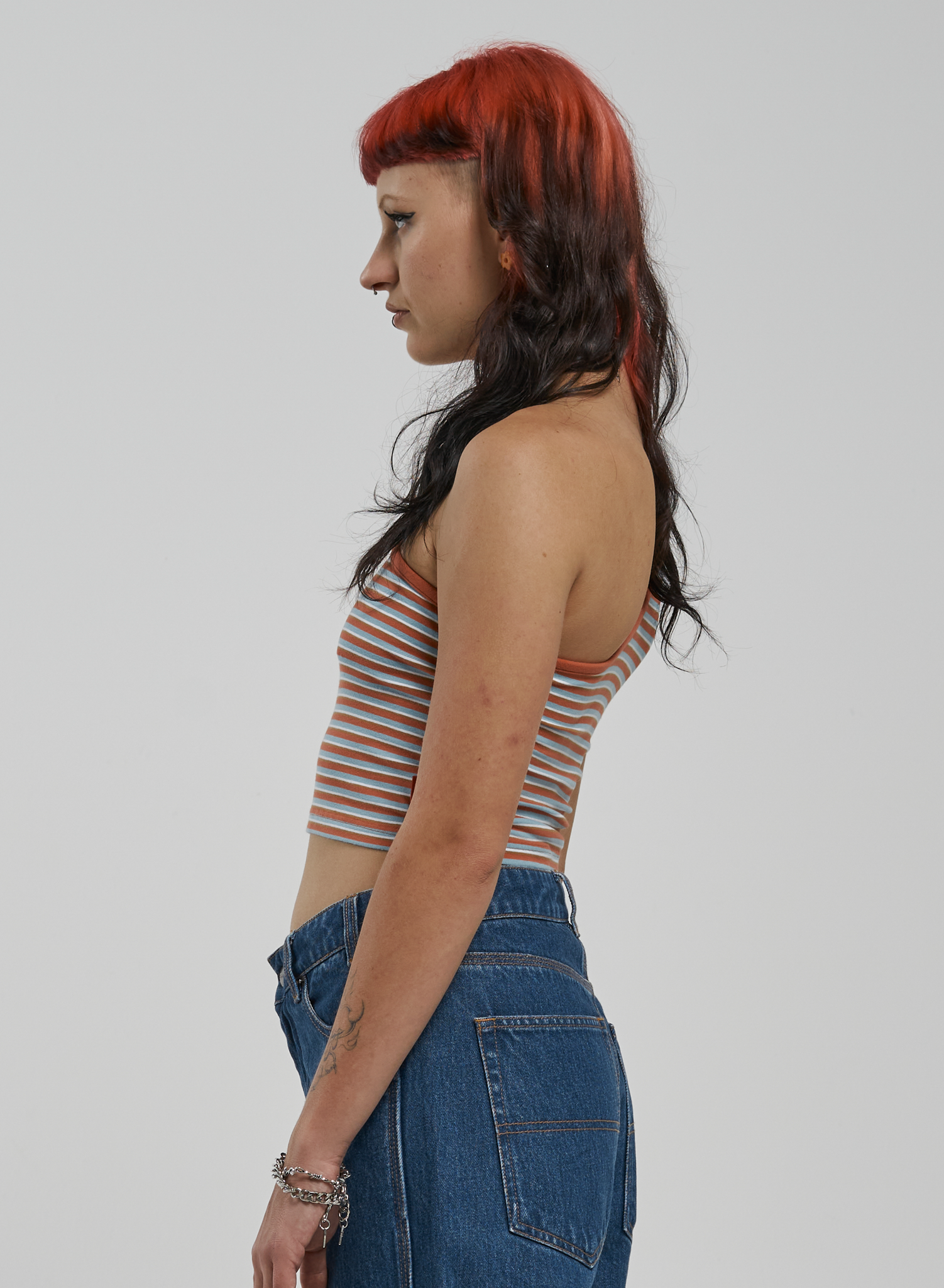 Teenage Dirtbag One Shoulder Top - Agent Orange