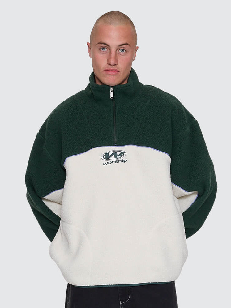 Sonic Quarter Zip Sherpa Fleece - Zine