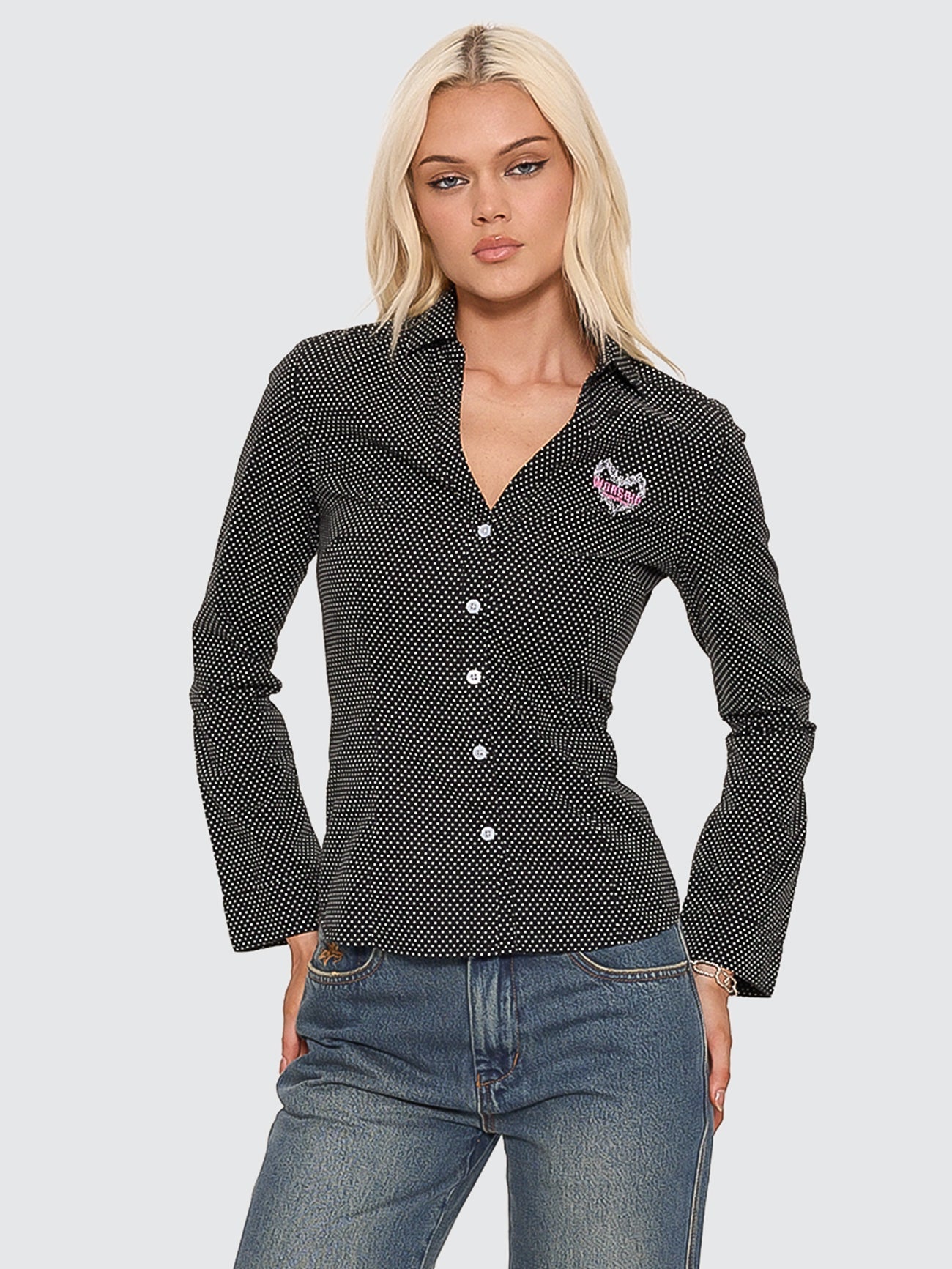 Delegate Long Sleeve Fitted Shirt - Black