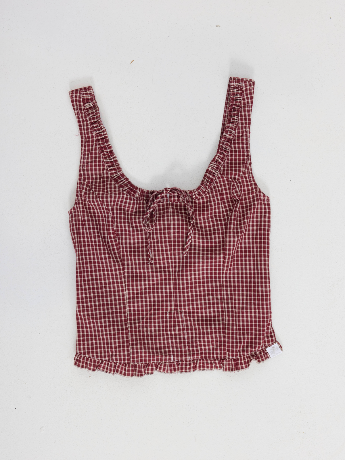 Clouded Bustier Top - Red
