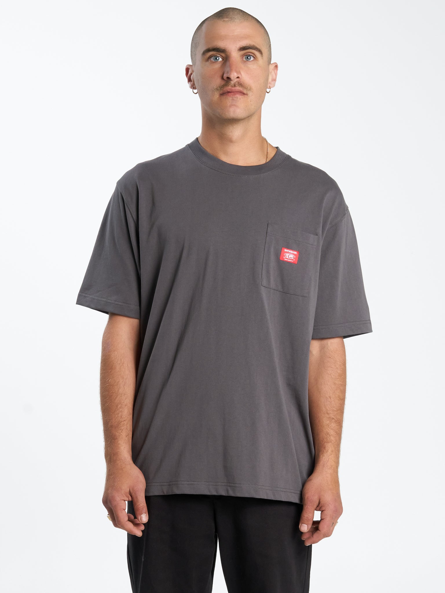 Patch Core Pocket Tee - Worn Black