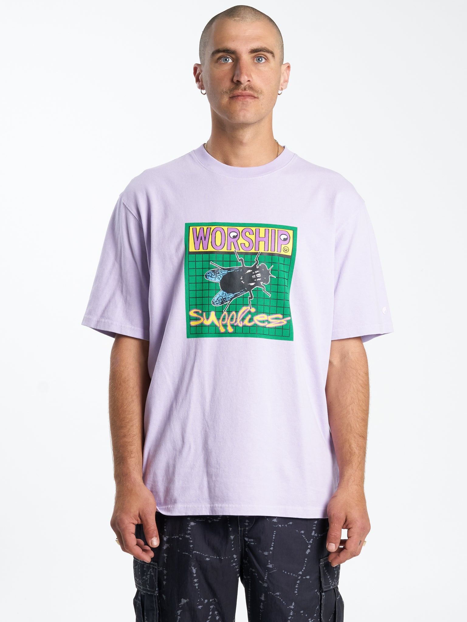 Time Flys Tee - Lavender