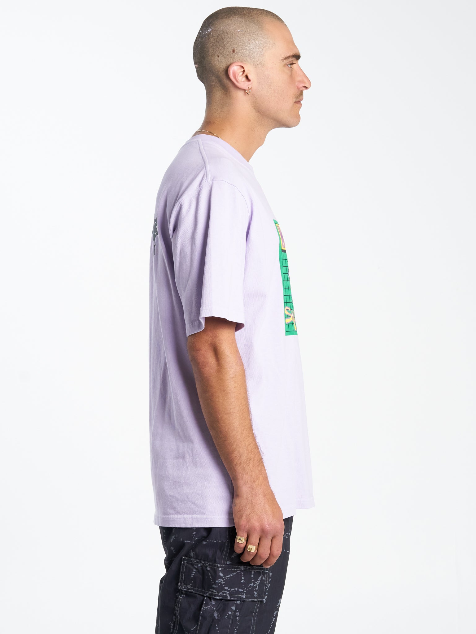 Time Flys Tee - Lavender