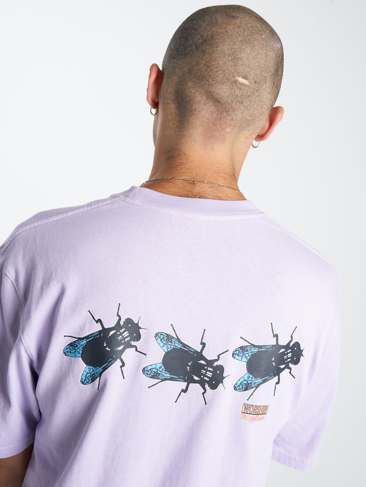 Time Flys Tee - Lavender