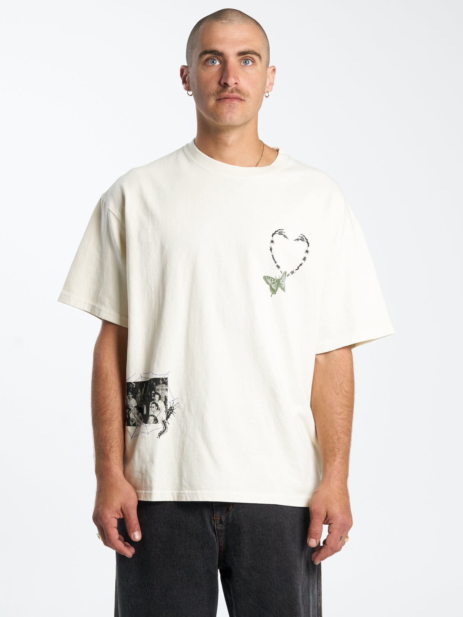 Creatures Oversize Tee - Bone