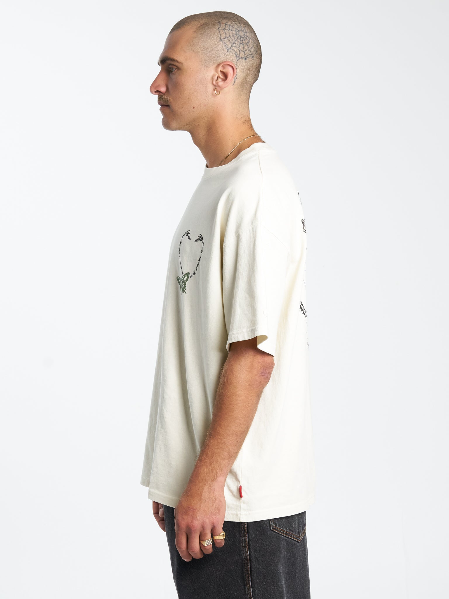 Creatures Oversize Tee - Bone