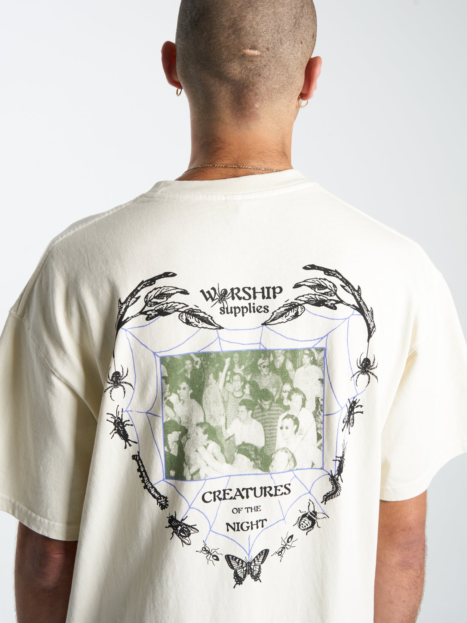 Creatures Oversize Tee - Bone