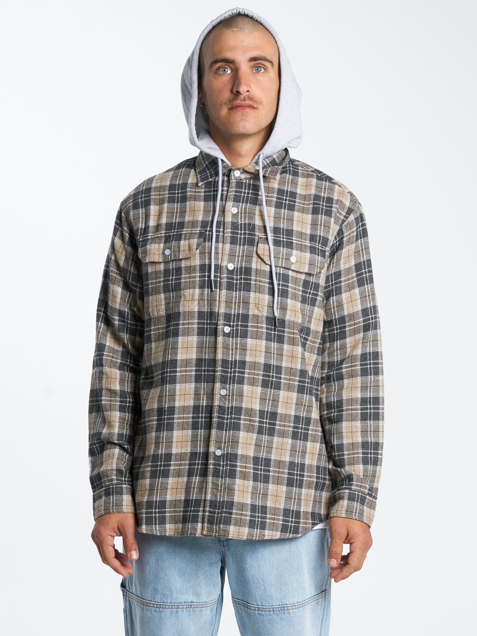 Dust Long Sleeve Flannel - Persian Violet