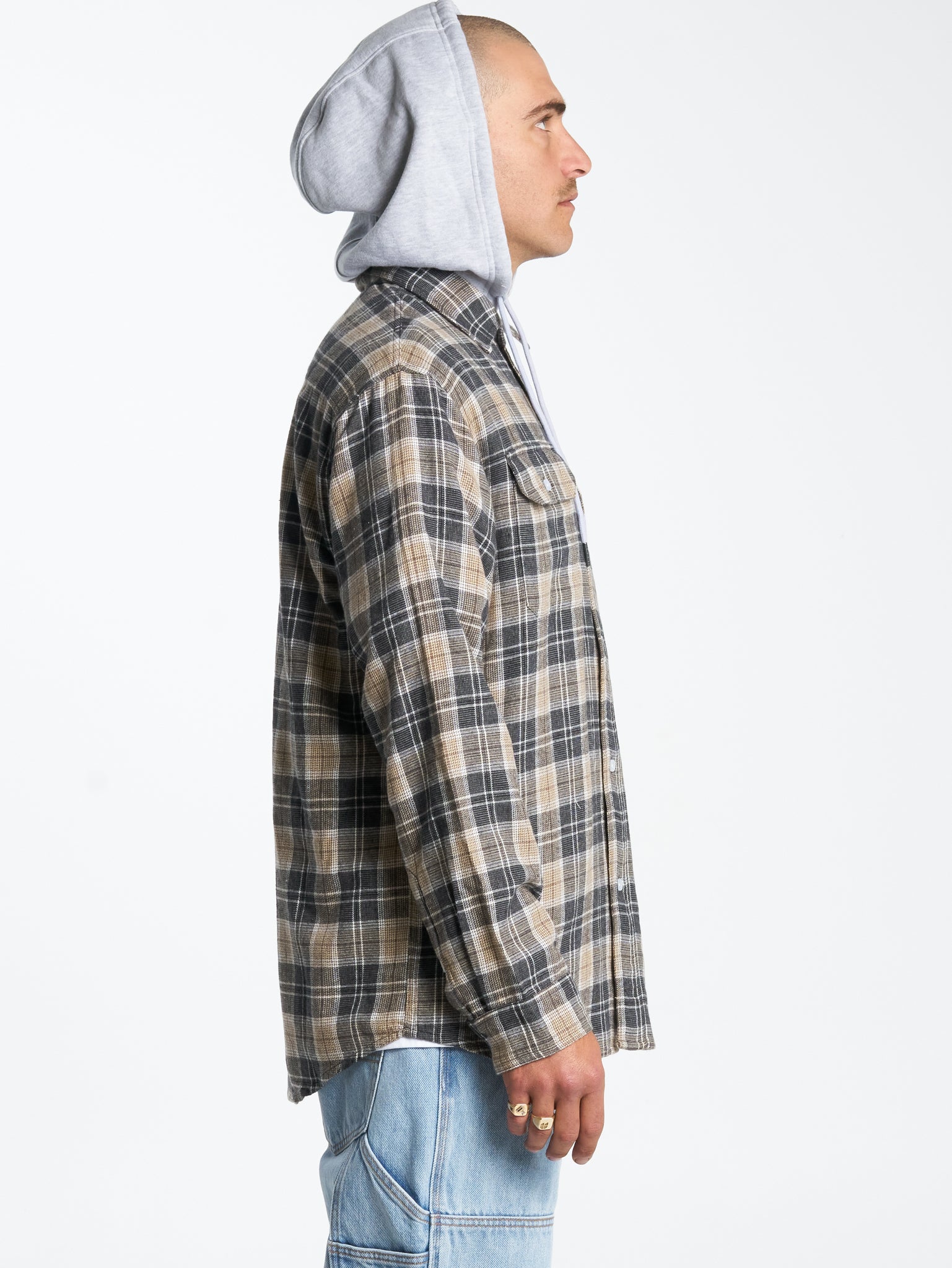 Dust Long Sleeve Flannel - Persian Violet