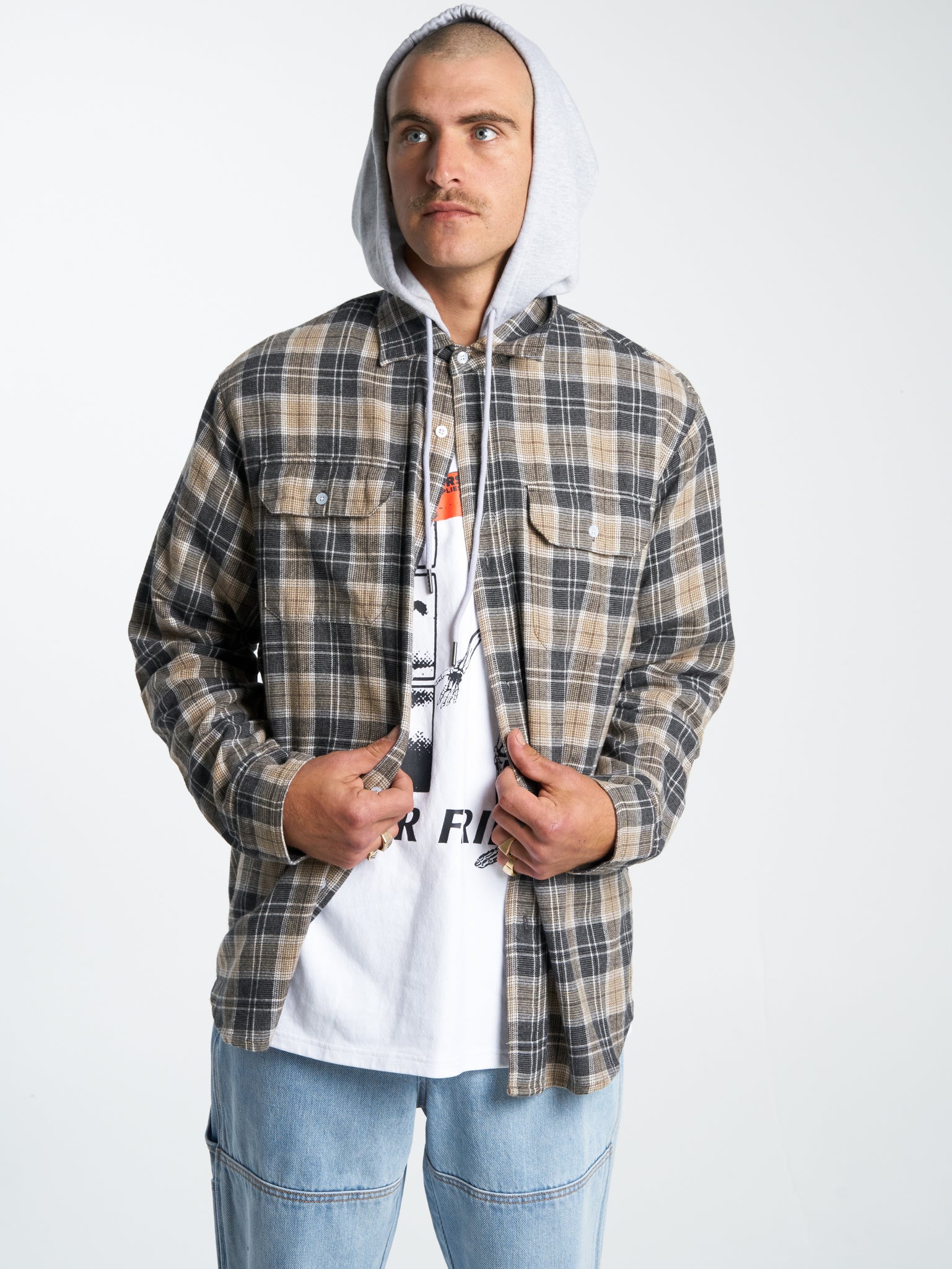 Dust Long Sleeve Flannel - Persian Violet